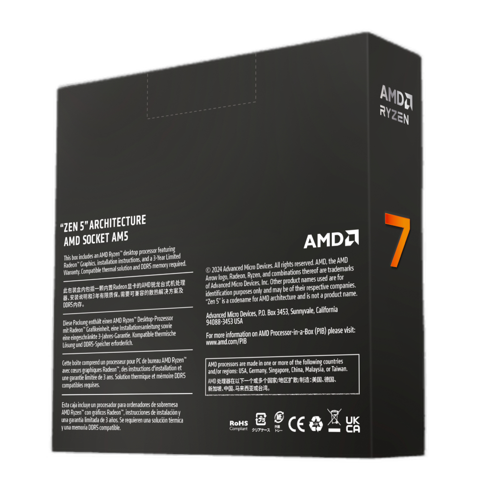 AMD RYZEN 7 9700X 8-Core 3.8GHz AM5 CPU - Image 4