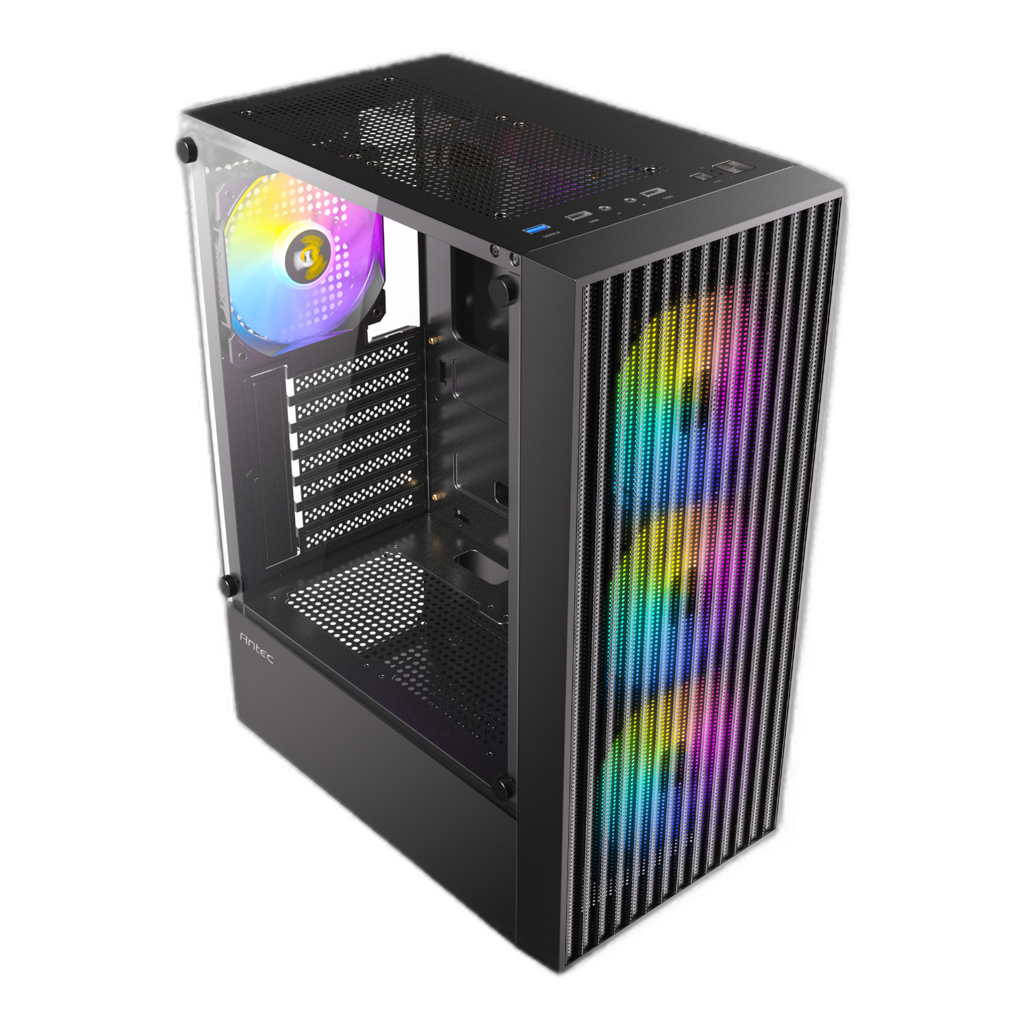 Antec AX27 RGB ELITE ATX Gaming Chassis - Black - Image 5