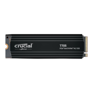 Crucial T705 4TB M.2 NVMe Gen5 with Heatsink NAND SSD