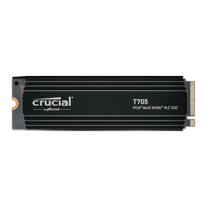 Crucial T705 4TB M.2 NVMe Gen5 with Heatsink NAND SSD