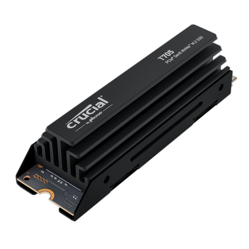 Crucial T705 4TB M.2 NVMe Gen5 with Heatsink NAND SSD - Image 3