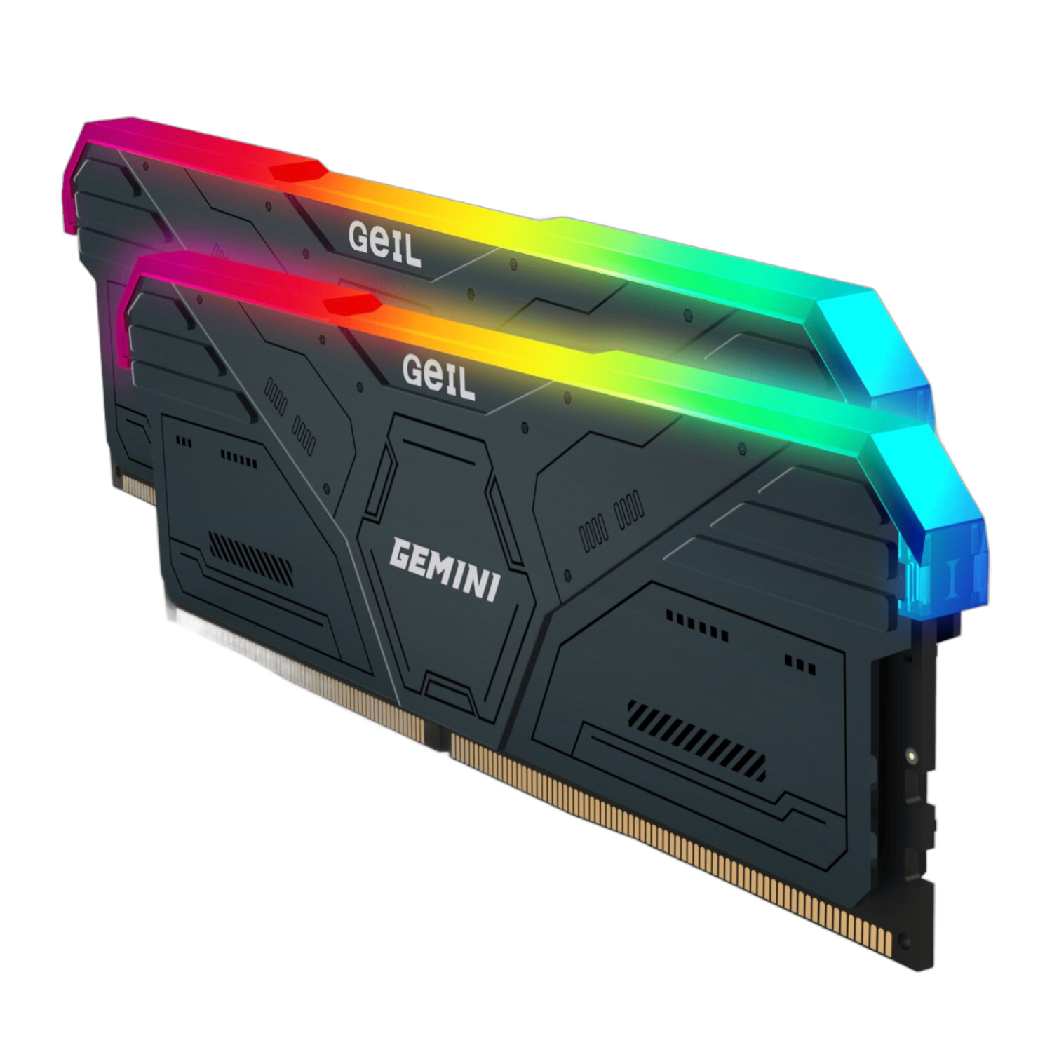 GeIL Gemini RGB 32GB DDR5 6000MHz Desktop Gaming Memory Kit (2 x 16GB) – Grey - Image 3