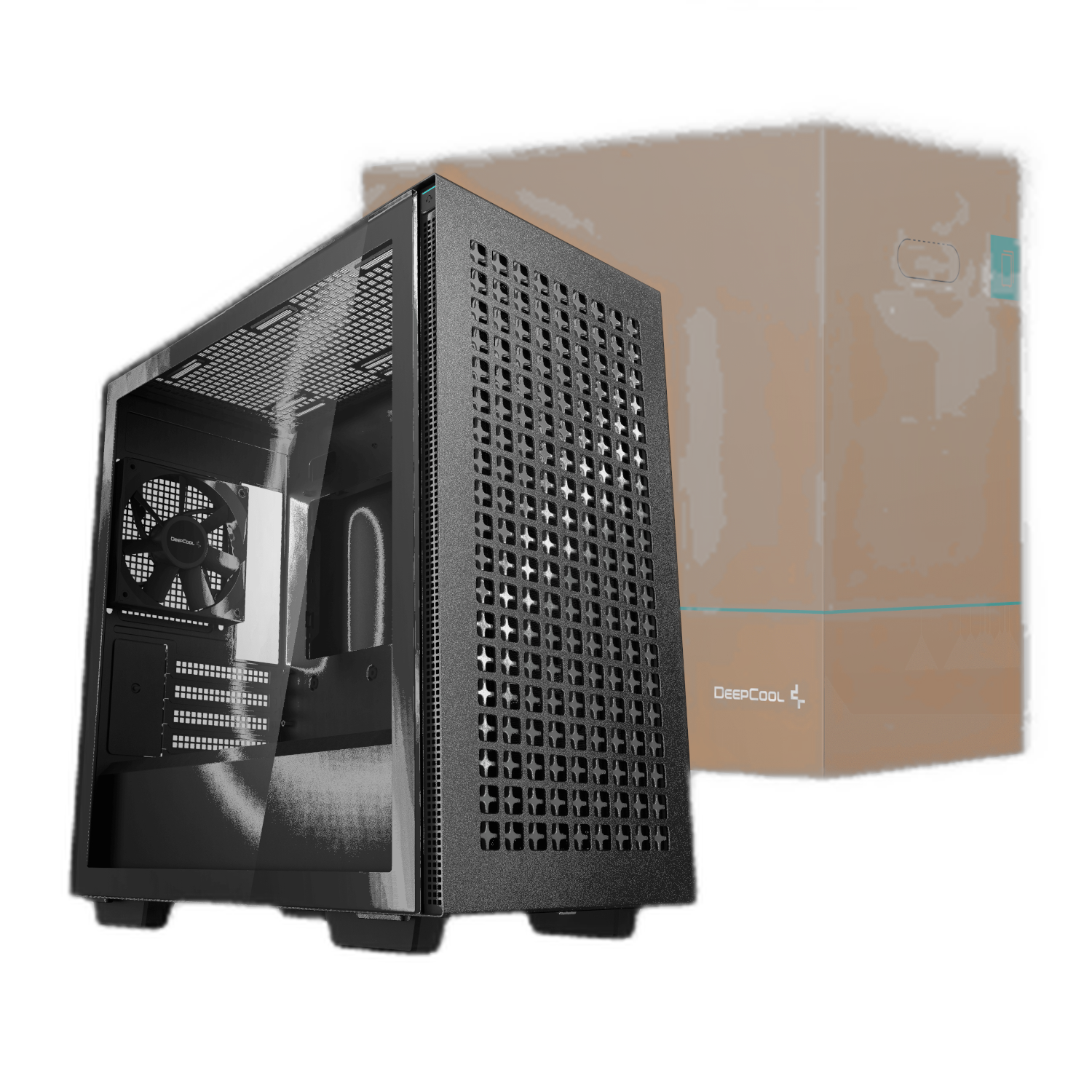 DeepCool CH370 Micro-ATX Gaming Chassis - Black