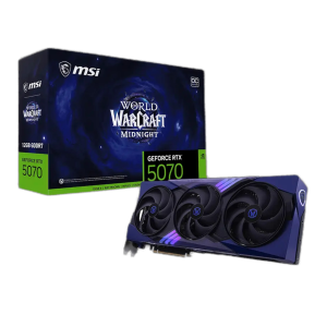 MSI GeForce RTX 5070 12GB World of Warcraft MIDNIGHT VOID EDITION OC Graphics Card