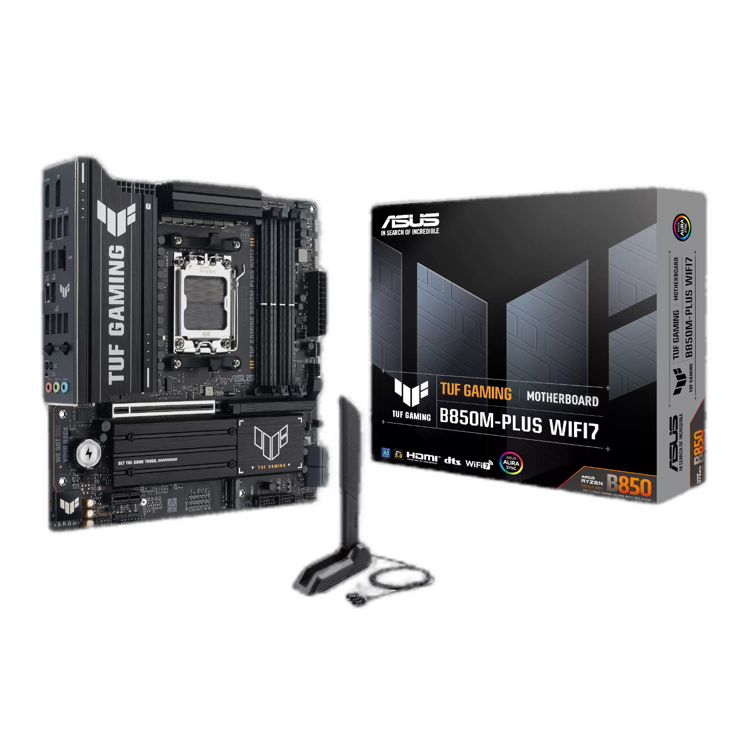 ASUS TUF Gaming B850M-Plus WIFI AMD AM5 M-ATX Gaming Motherboard