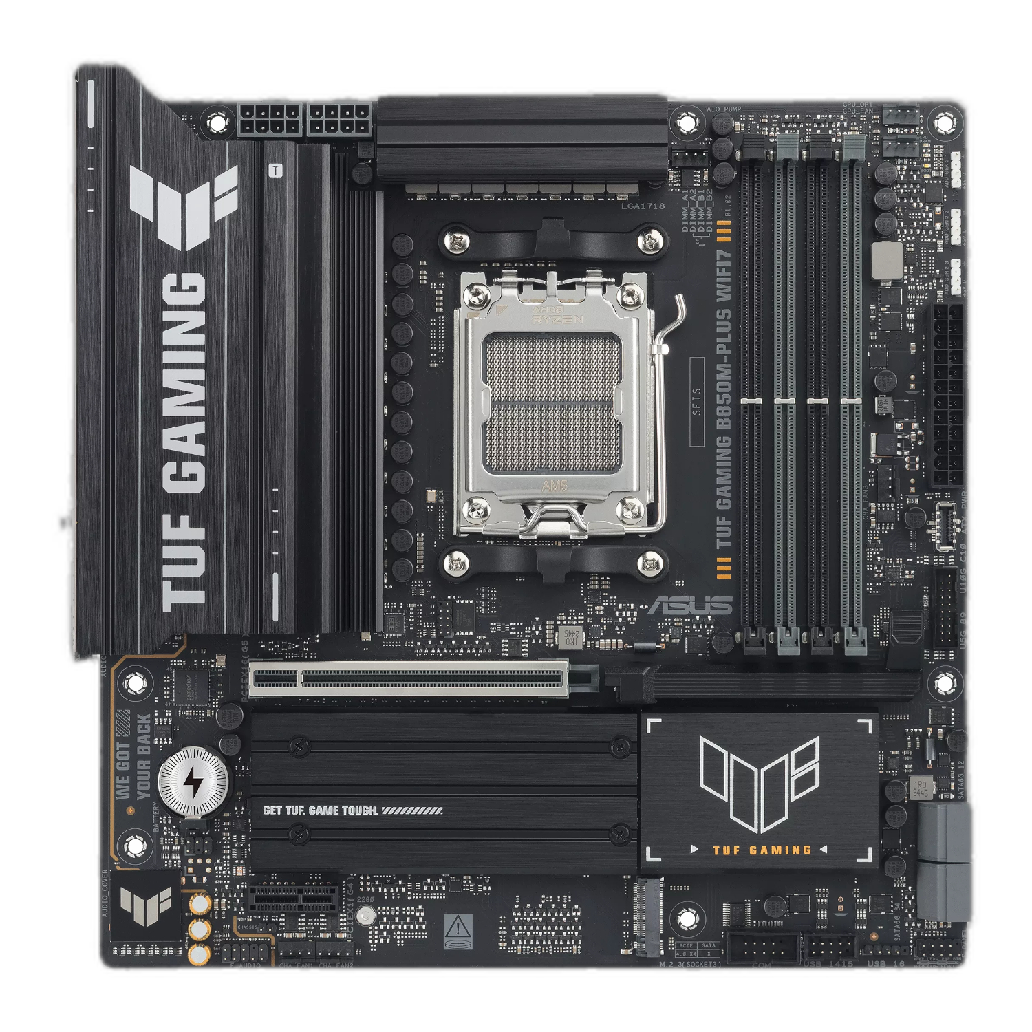 ASUS TUF Gaming B850M-Plus WIFI AMD AM5 M-ATX Gaming Motherboard - Image 2