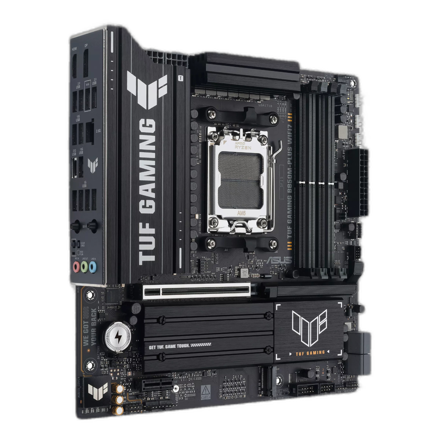 ASUS TUF Gaming B850M-Plus WIFI AMD AM5 M-ATX Gaming Motherboard - Image 3