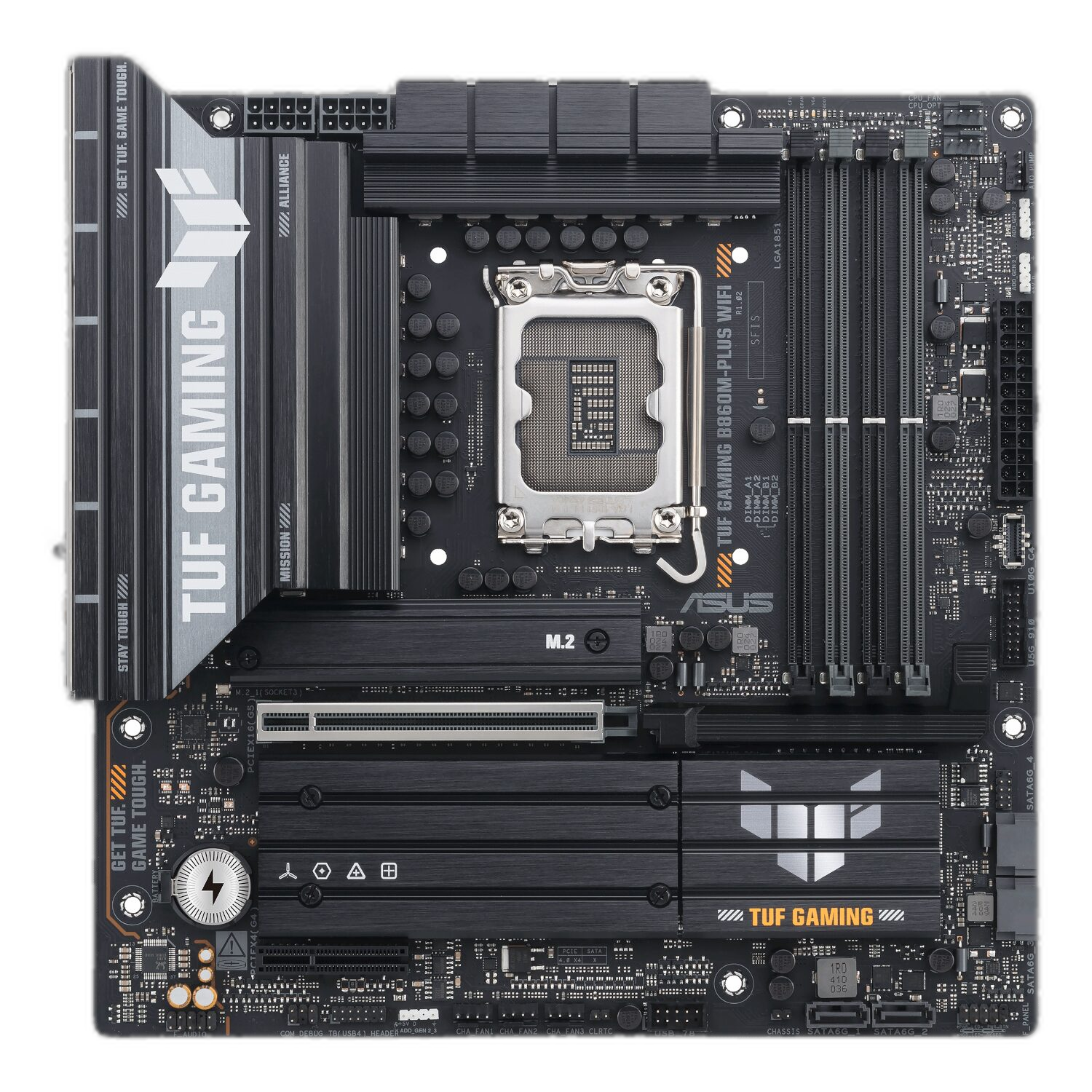 Asus TUF Gaming B860M-Plus Wi-Fi M-ATX Motherboard – Intel LGA1851, DDR5, PCIe 5.0. Wi-Fi 7 - Image 2