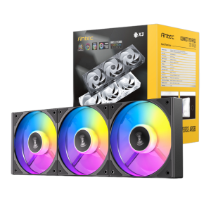 Antec Connect 120 Reverse ARGB PWM Fan 3 Pack - Black