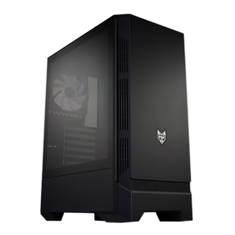 FSP CMT260 ATX Gaming Chassis - Black - Image 2