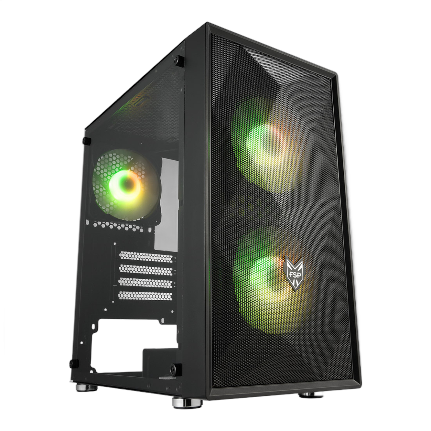 FSP CST130A Micro-ATX Gaming Chassis - Black - Image 2