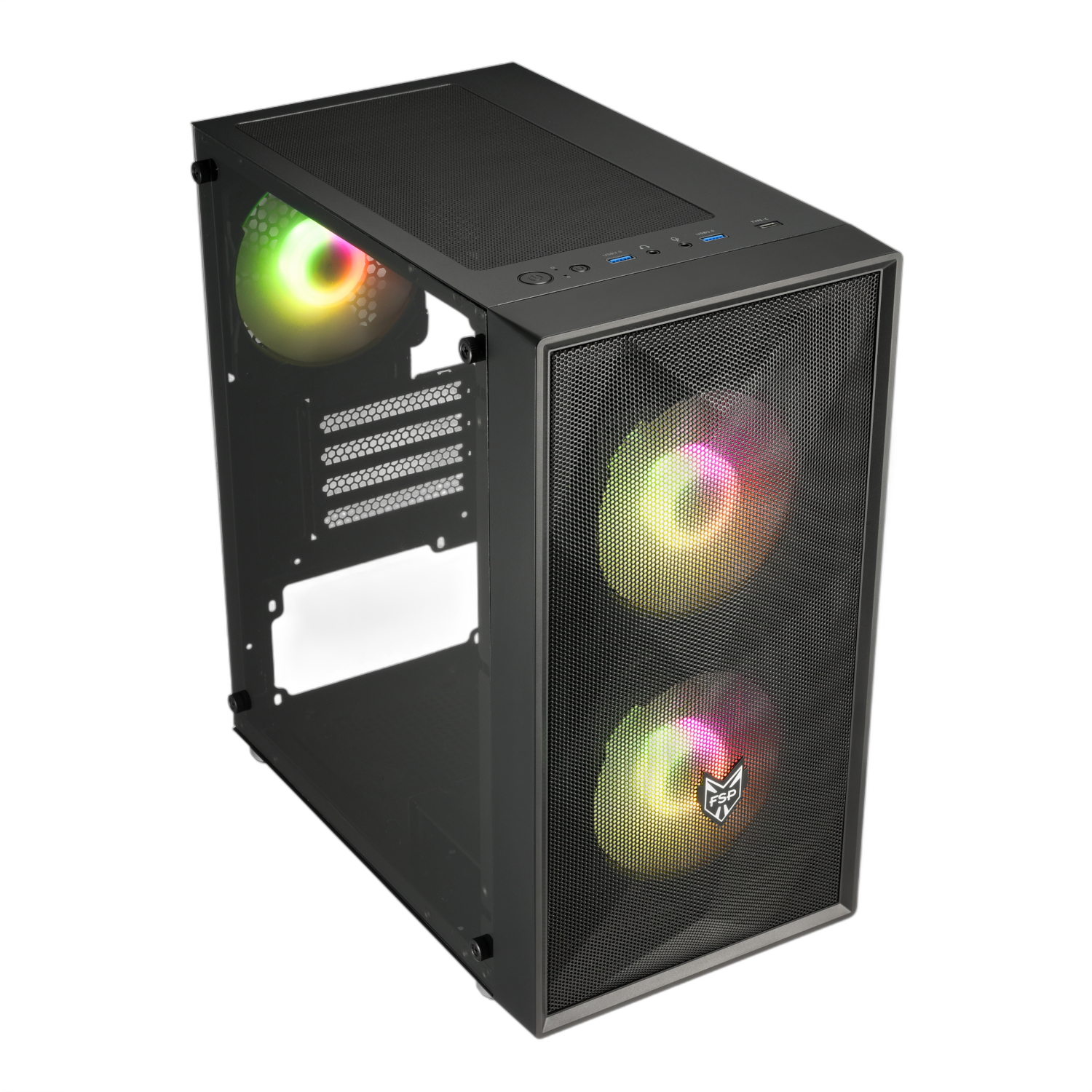 FSP CST130A Micro-ATX Gaming Chassis - Black