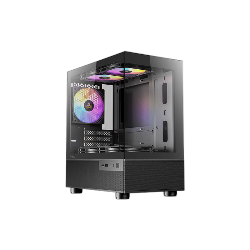 Antec CX200M Elite Micro-ATX | ITX RGB Mini-Tower Gaming Chassis - Black