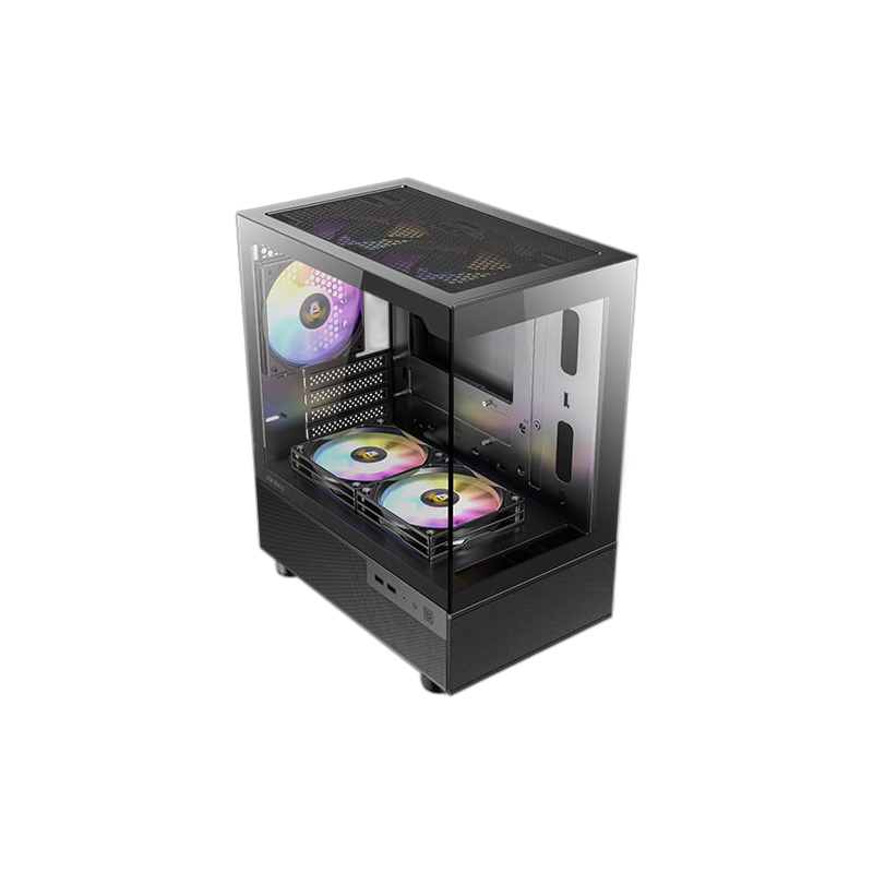 Antec CX200M Elite Micro-ATX | ITX RGB Mini-Tower Gaming Chassis - Black - Image 2