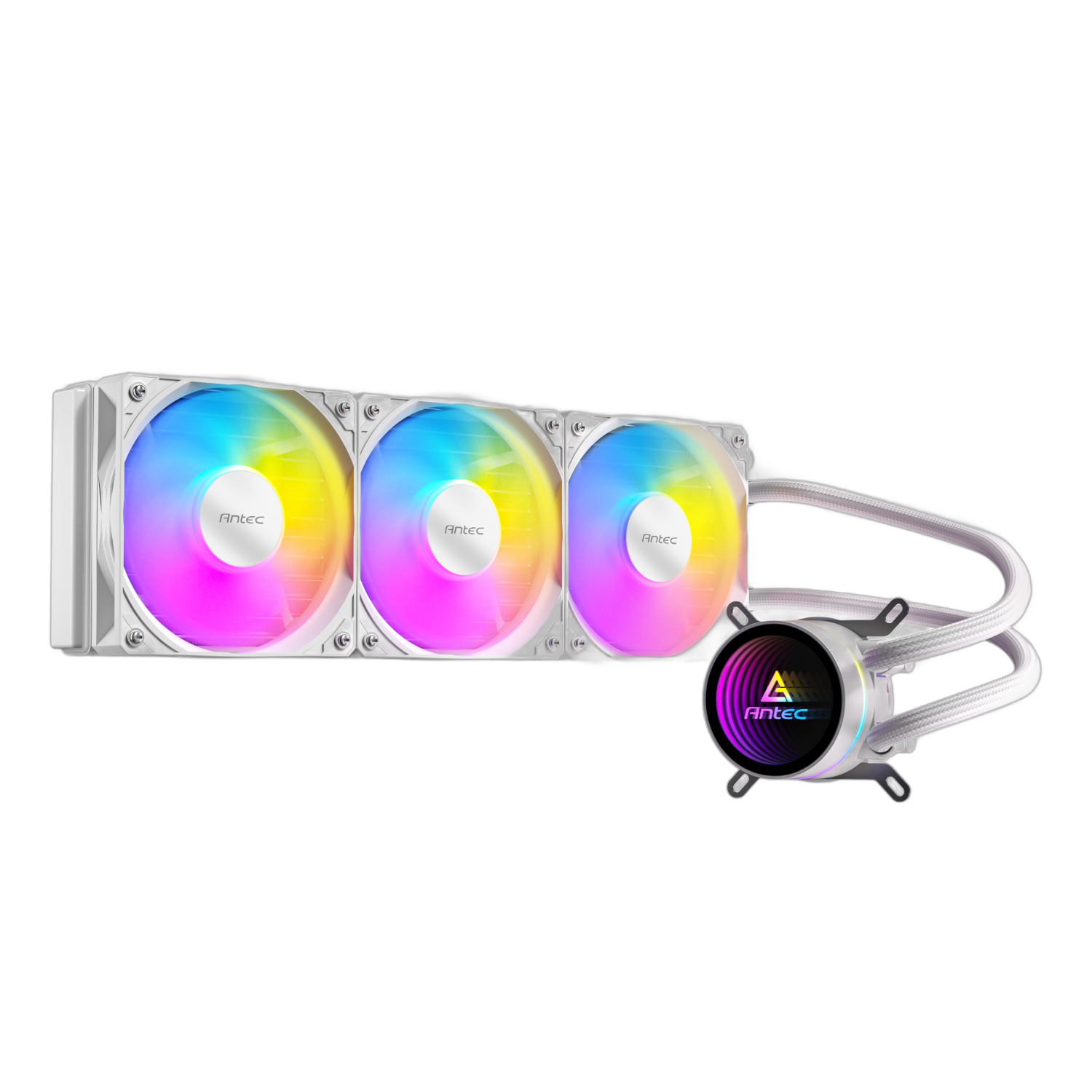 Antec Luna 360 ARGB CPU Liquid Cooler - White - Image 2