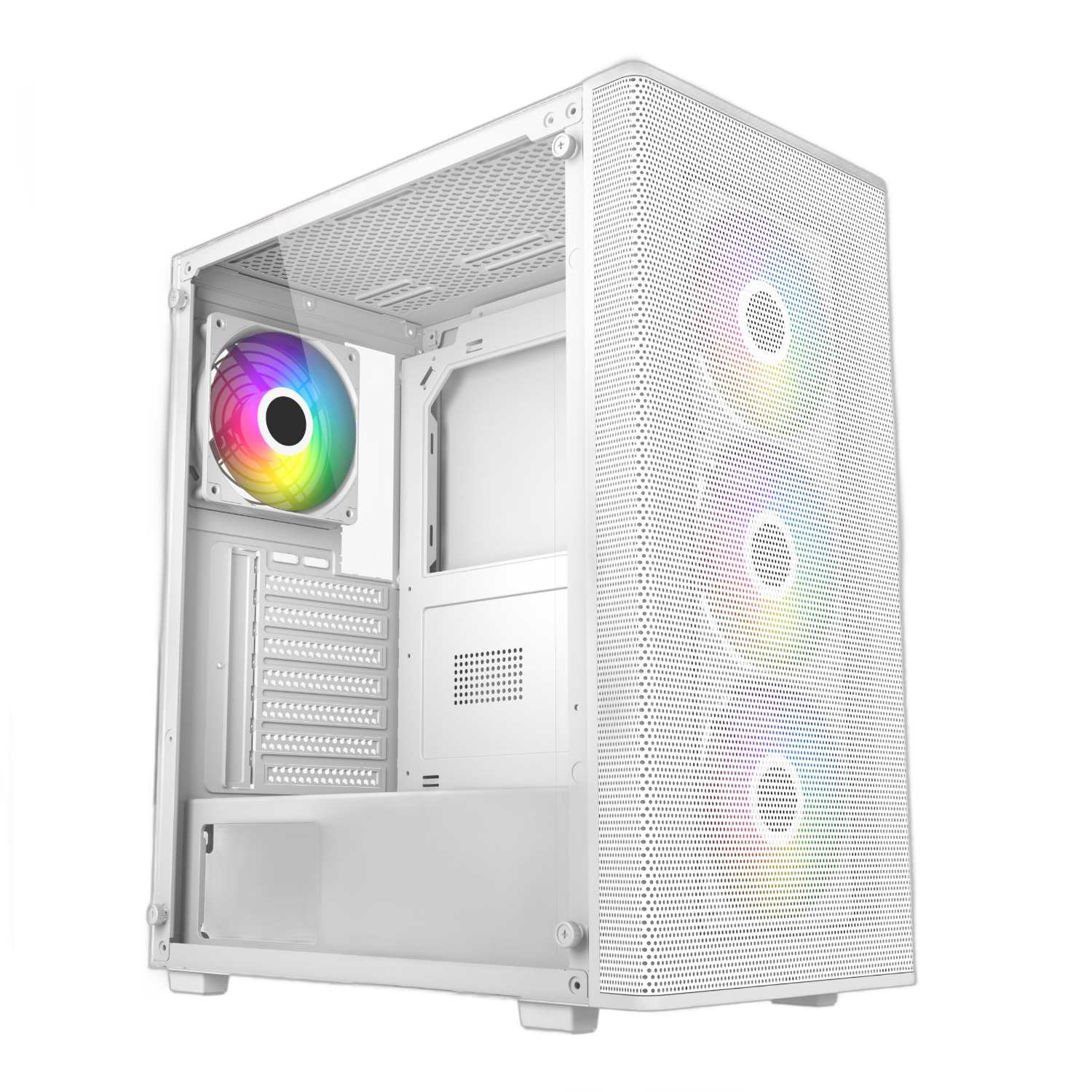 FSP M220 ATX Mid Tower Gaming Chassis - White