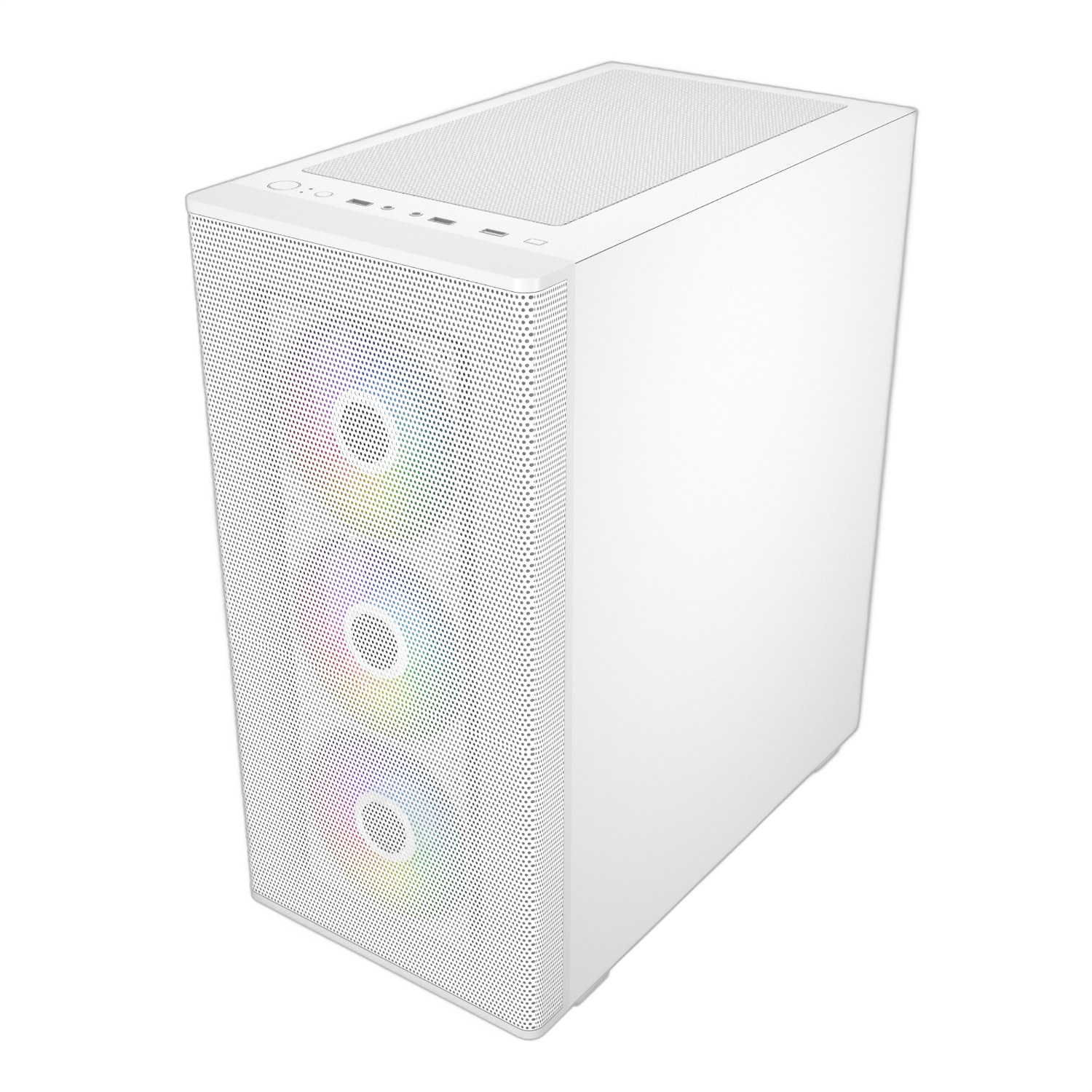 FSP M220 ATX Mid Tower Gaming Chassis - White - Image 3