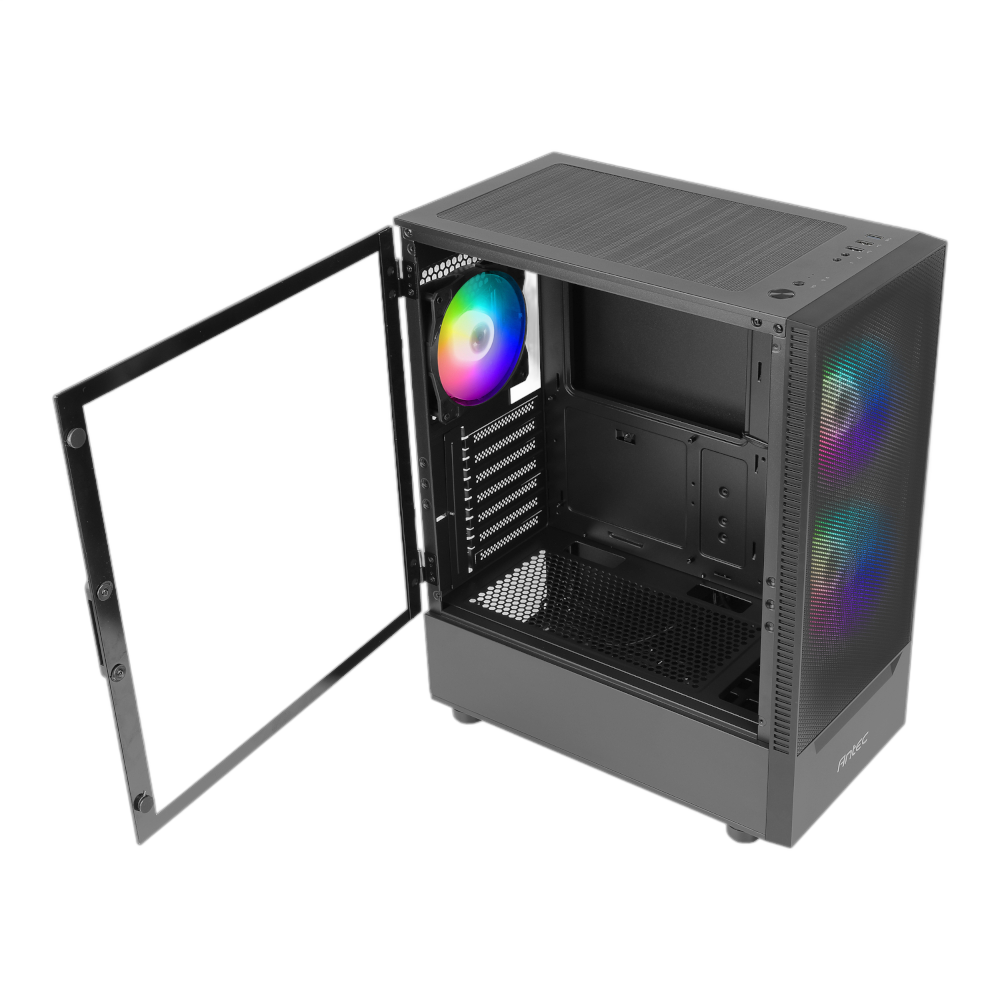 Antec NX410 V2 ATX | Micro-ATX | ITX ARGB Mid-Tower Gaming Chassis - Black - Image 5