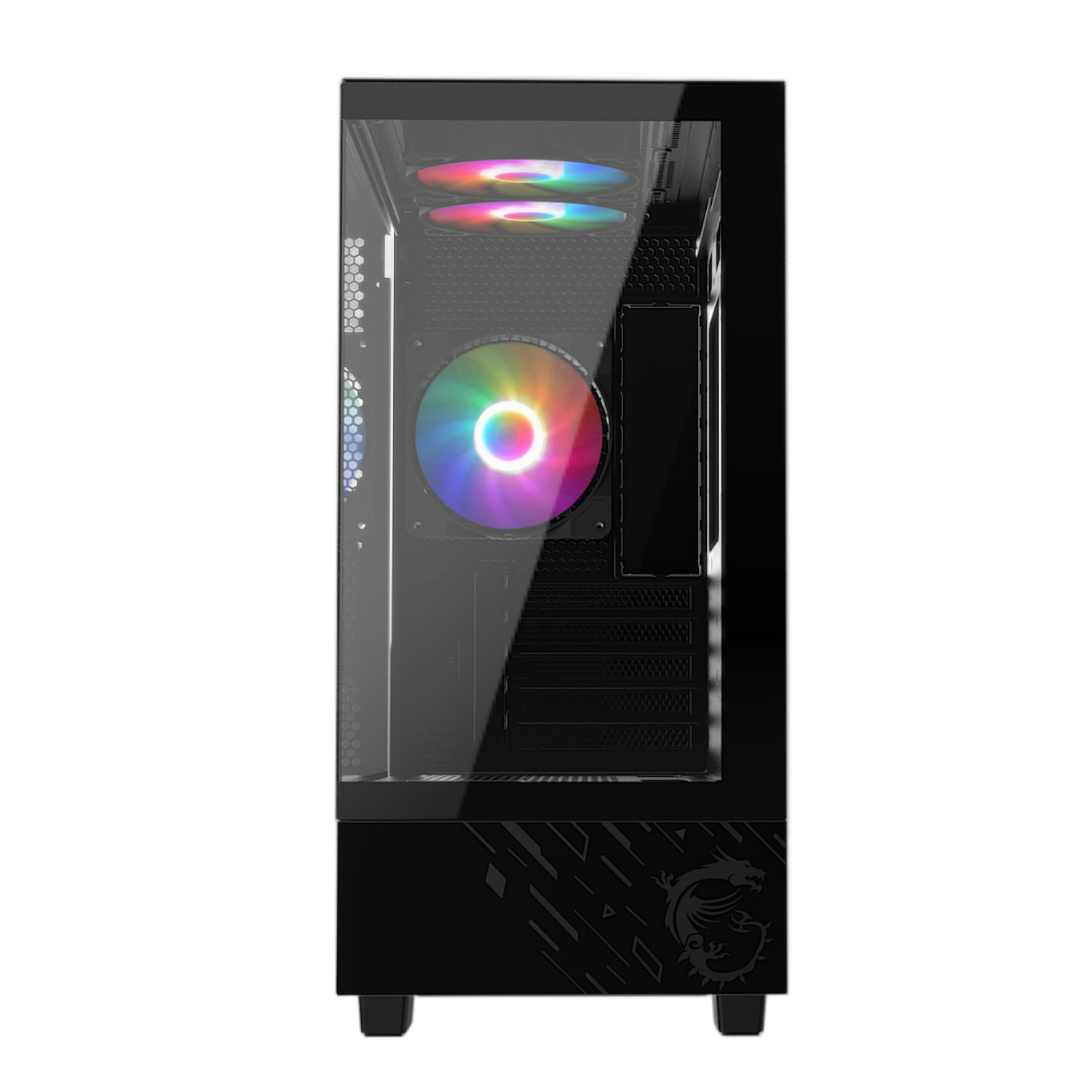 MSI PAG PANO M110A Micro-ATX Gaming Chassis – Black - Image 2
