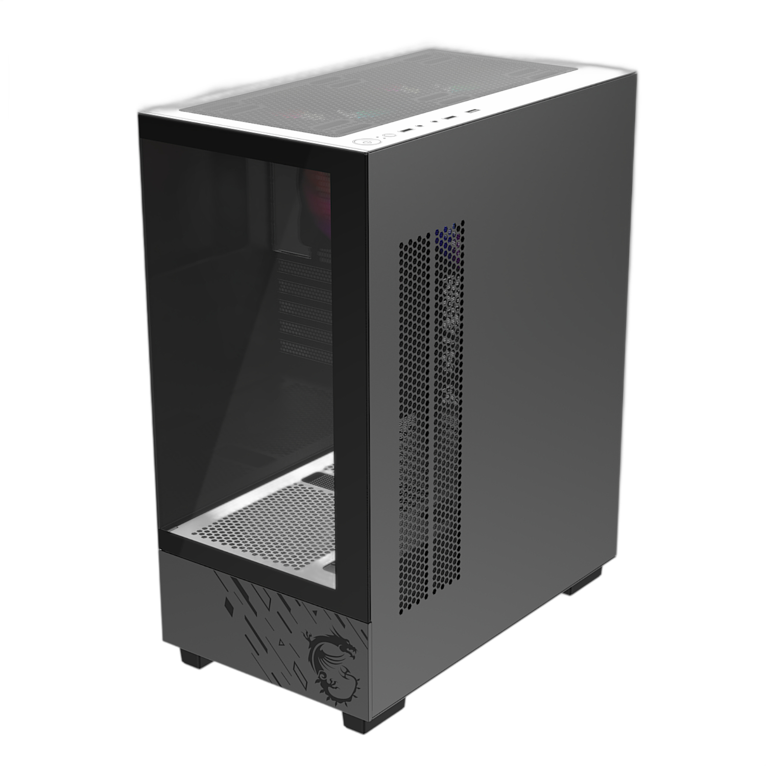 MSI PAG PANO M110A Micro-ATX Gaming Chassis – Black - Image 3