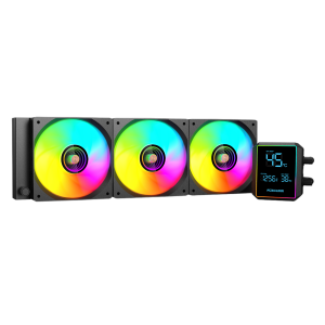 PCBuilder BLIZZARD FREEZE 360mm AIO ARGB Liquid CPU Cooler - Black