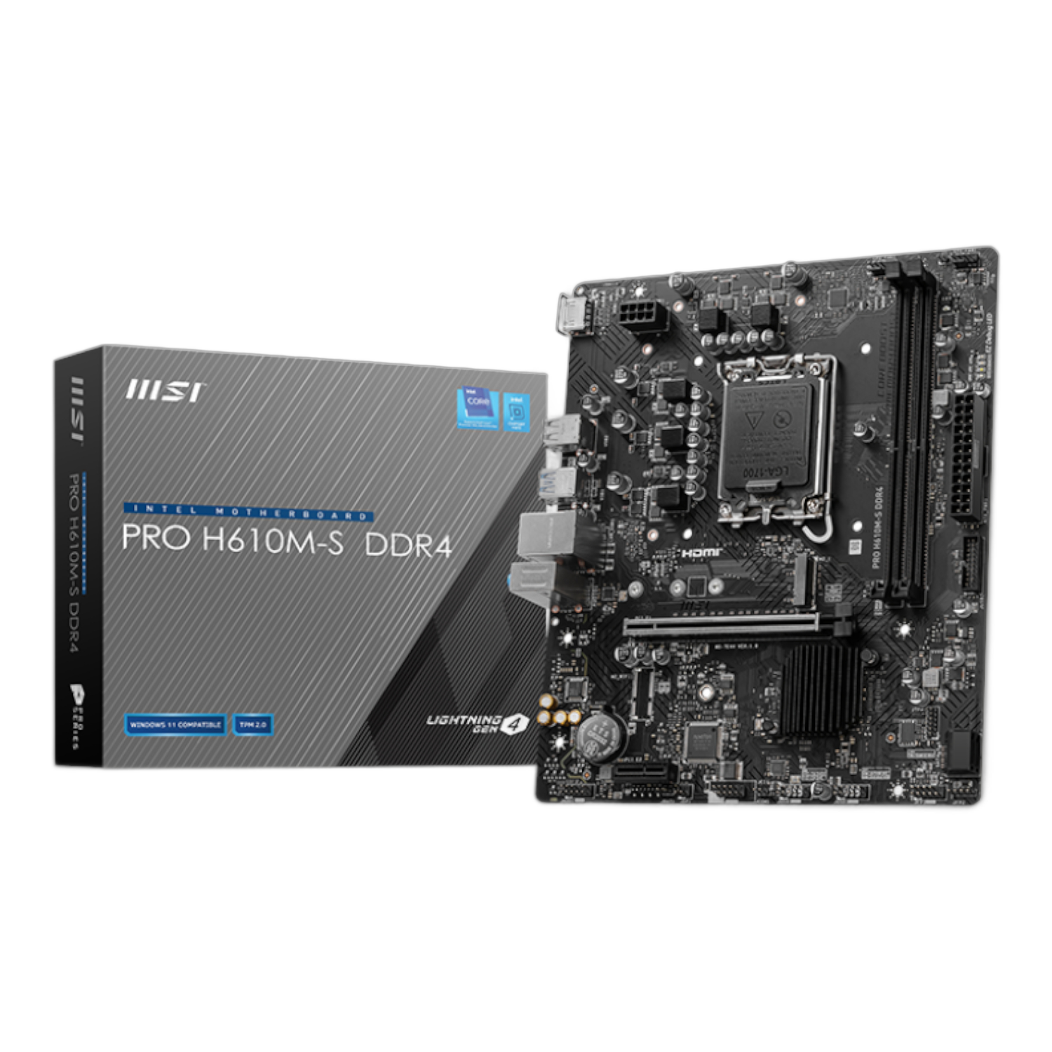 MSI H610M-S PRO LGA1700 M-ATX DDR4 Motherboard
