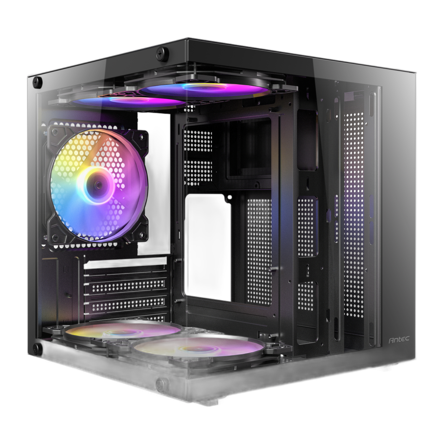 Antec VCX10M ARGB Micro-ATX | ITX Mini-Tower Gaming Chassis - Black