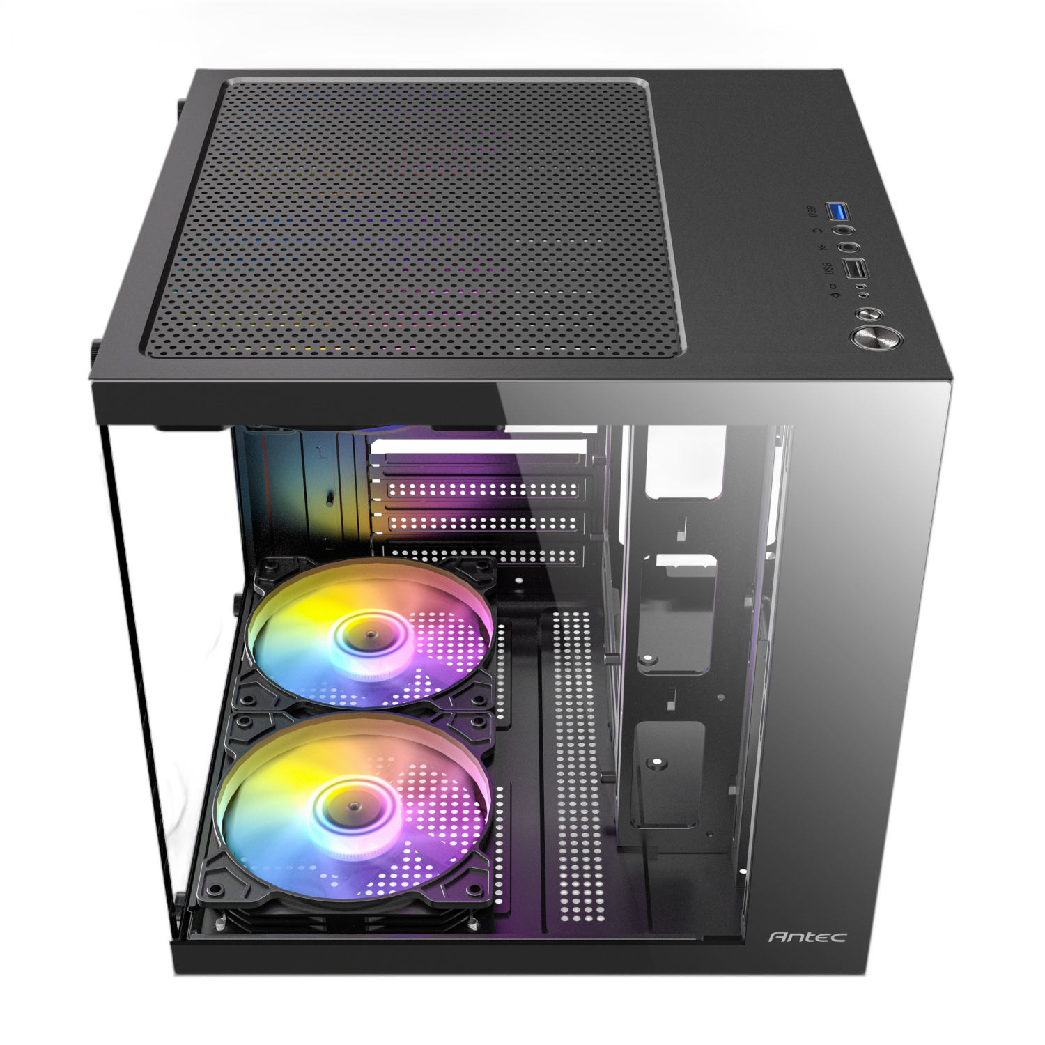 Antec VCX10M ARGB Micro-ATX | ITX Mini-Tower Gaming Chassis - Black - Image 4