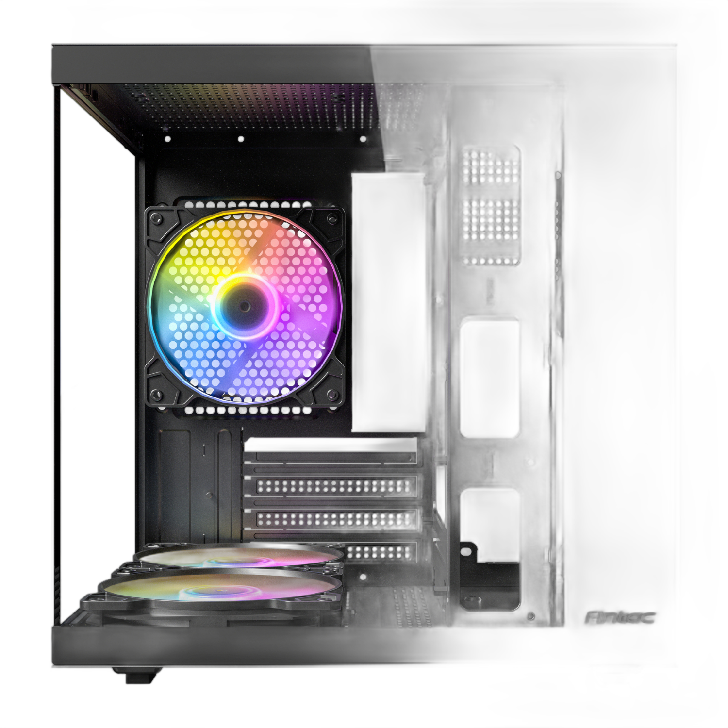 Antec VCX10M RGB Micro-ATX | ITX Mini -Tower Gaming Chassis - Black - Image 2